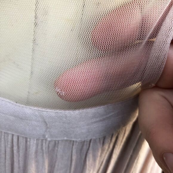 CLEOBELLA Embroidered Amery Boho Indie Forest Fairy Maxi Dress in Lilac XS - Picture 10 of 16